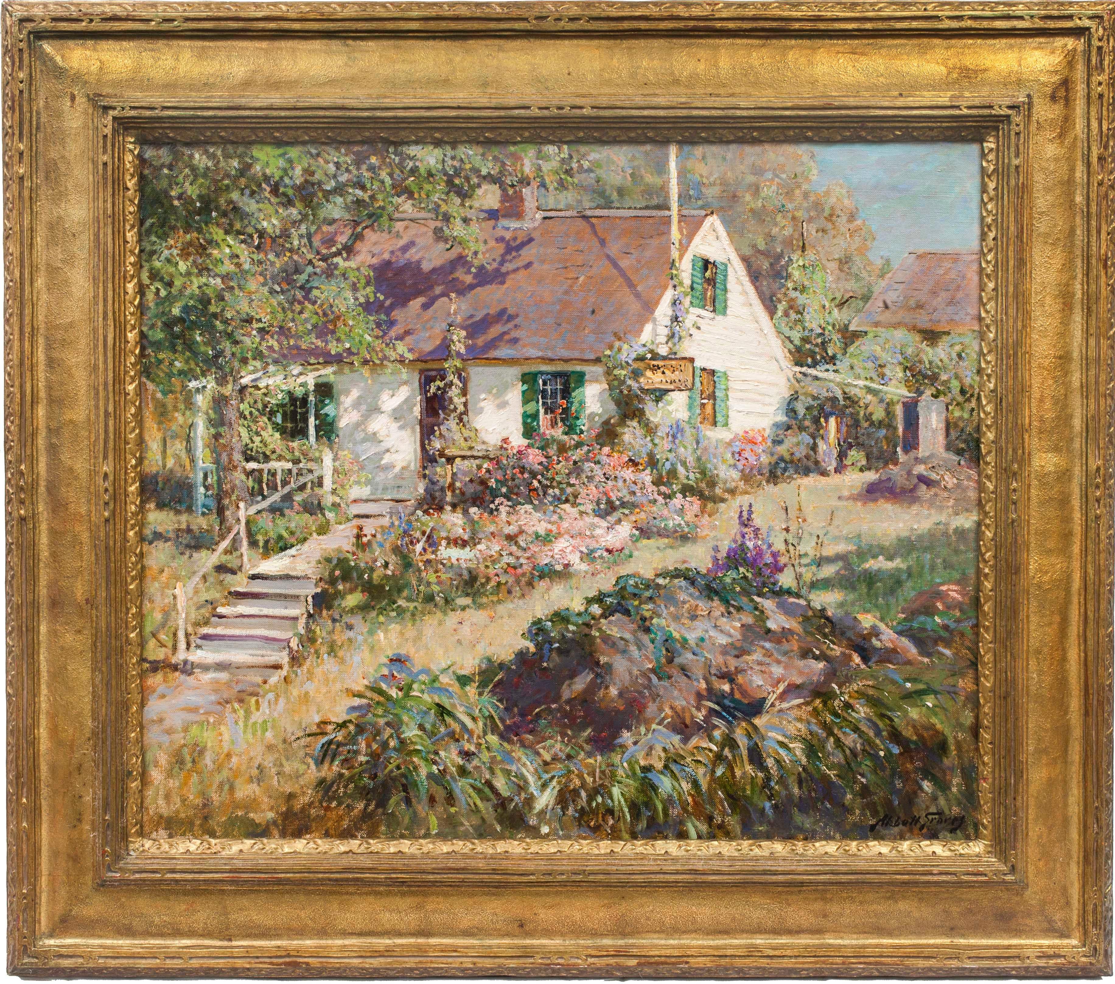 Abbott Fuller Graves (1859-1936)
The Cottage Garden
Oil on canvas
25 1/4 x 30 1/8 inches
Signed lower right