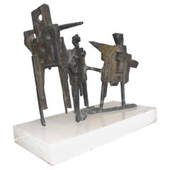 Abbott Pattison Bronze Sculpture on Marble Base 'Signed'