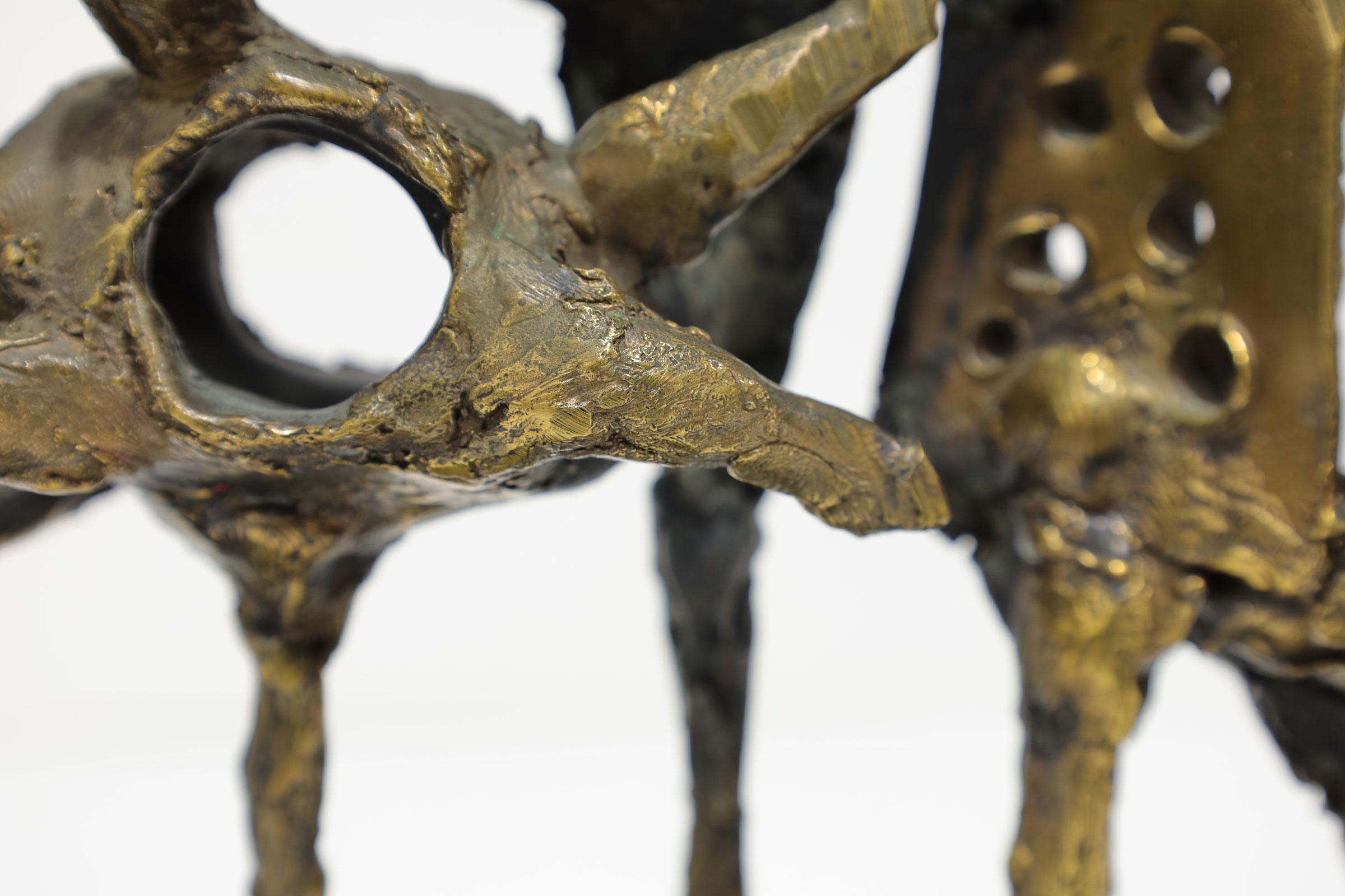 Abbott Pattison-Skulptur aus patinierter Bronze, signiert, auf Marmorsockel (Moderne der Mitte des Jahrhunderts) im Angebot