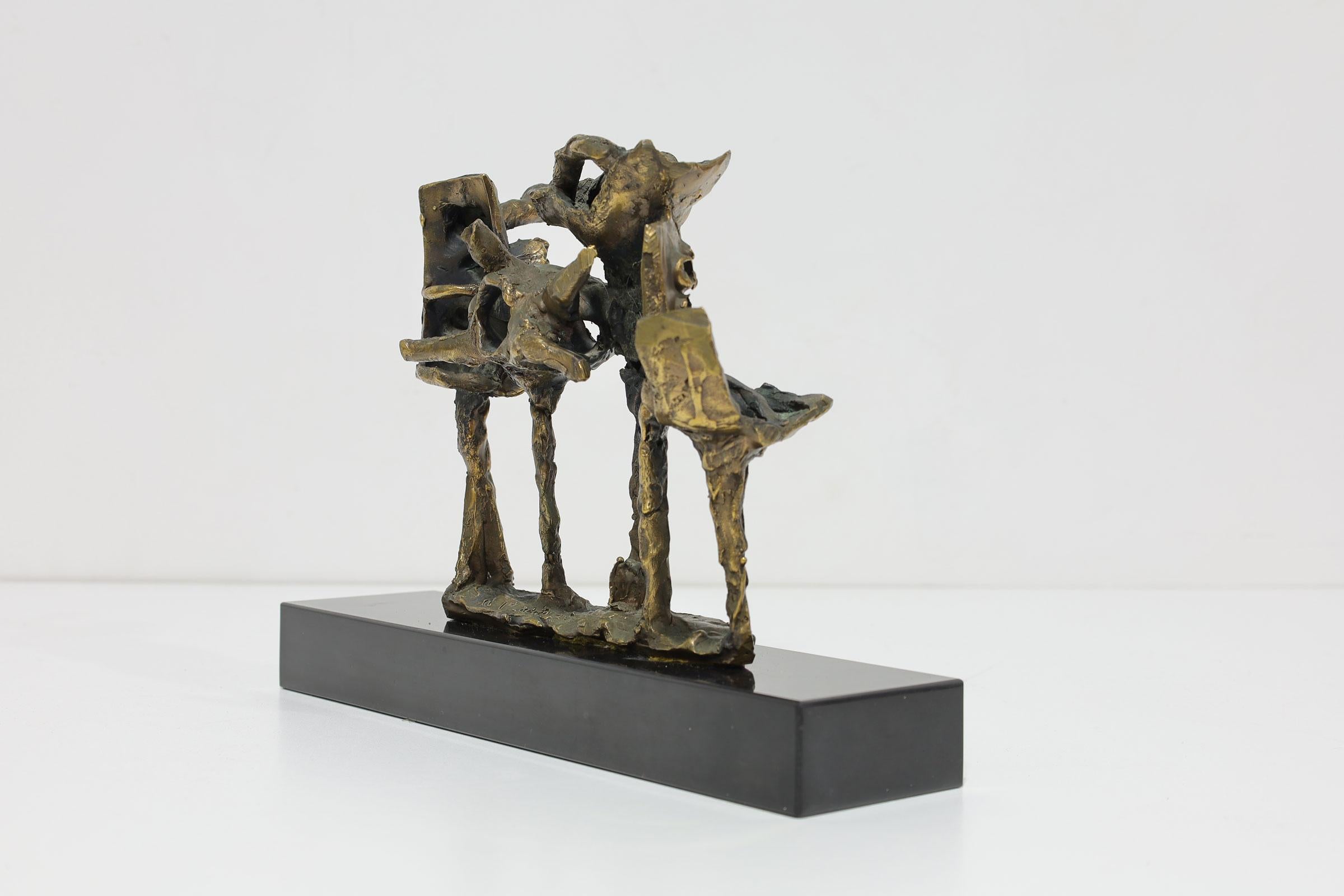 Abbott Pattison-Skulptur aus patinierter Bronze, signiert, auf Marmorsockel (20. Jahrhundert) im Angebot