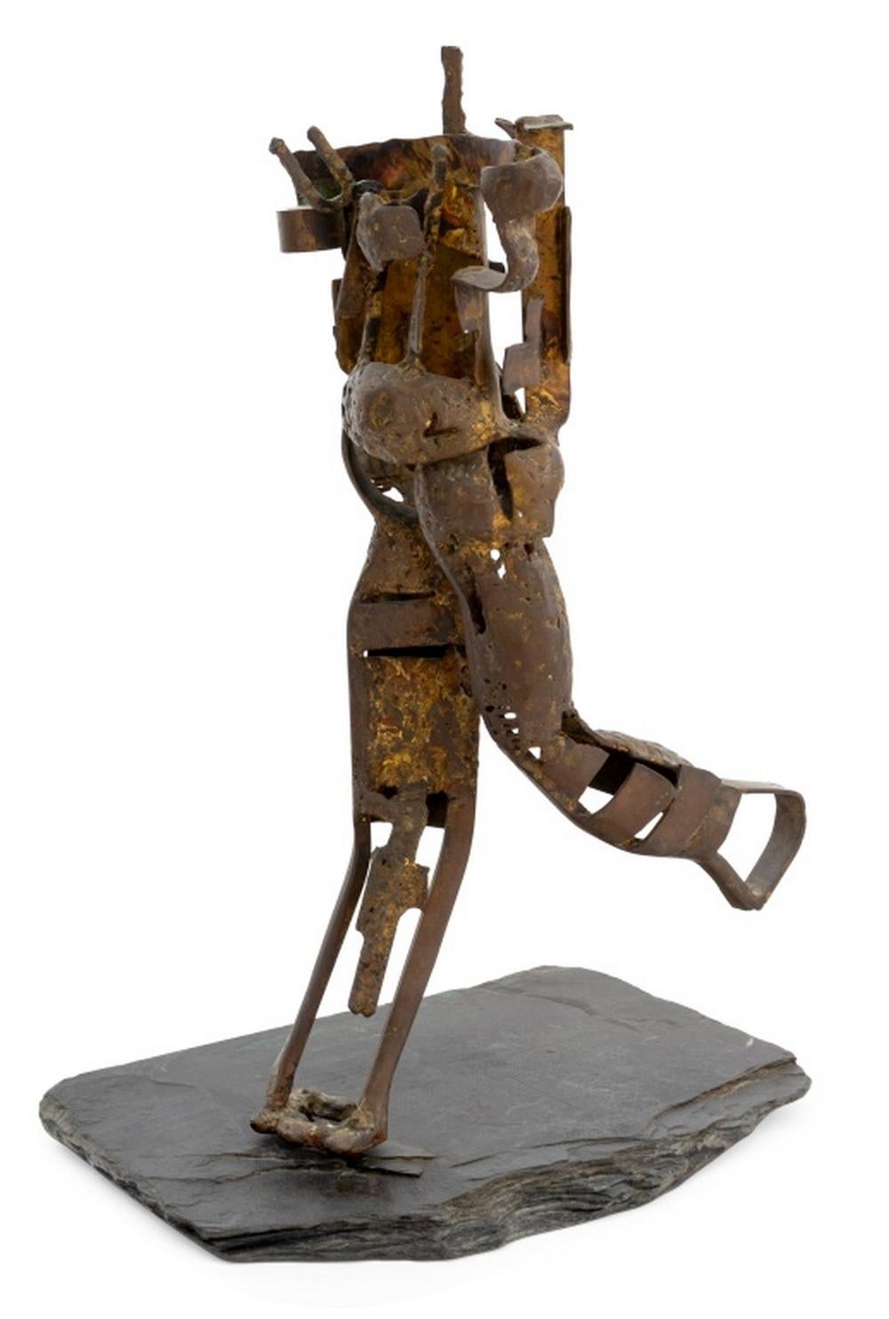 Brutalismo Abbott Pattison Figura in corsa Scultura in bronzo in vendita