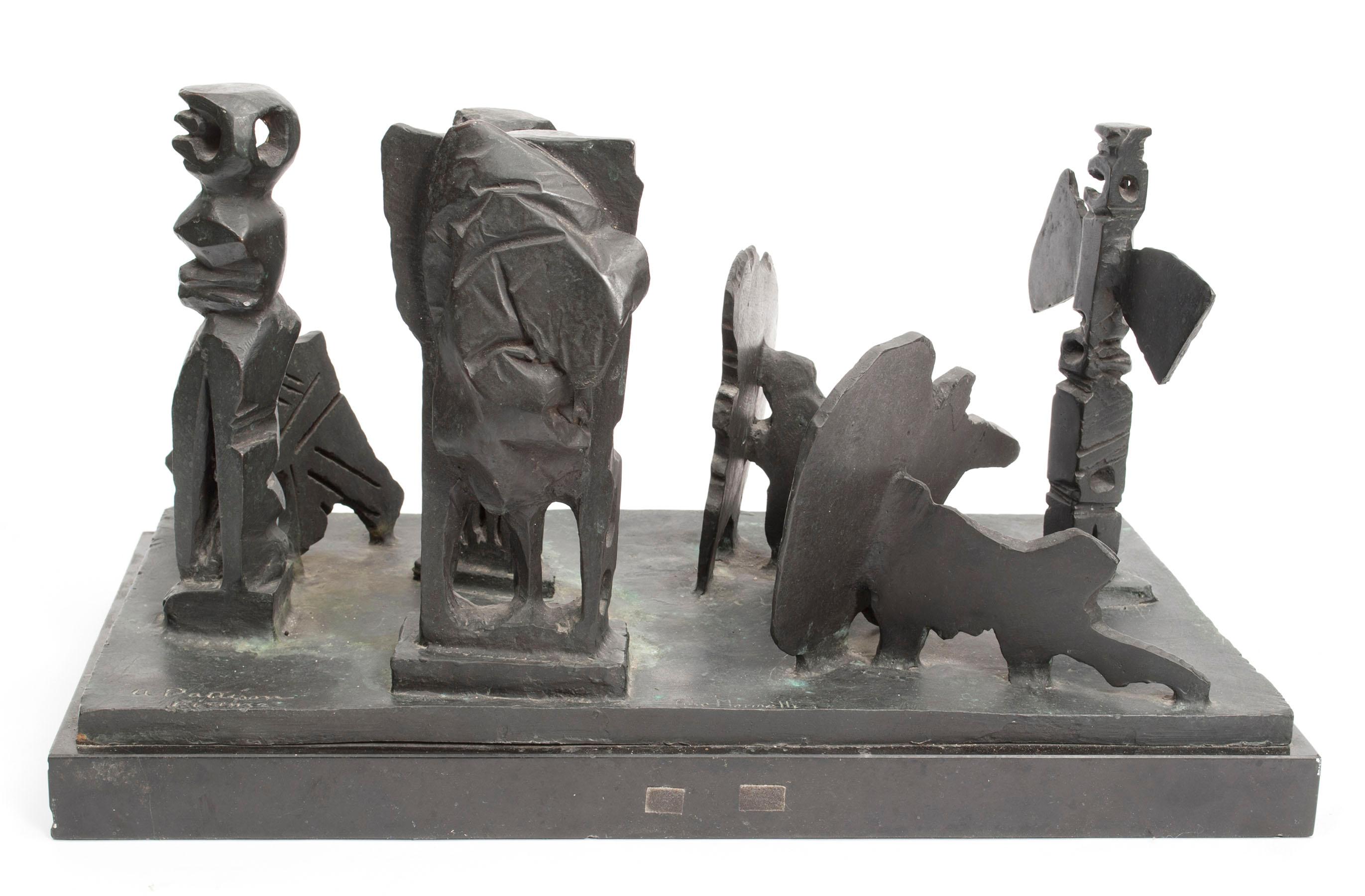 Abstrakte Bronzeskulptur Metropolis im Stil des Brutalismus der Moderne, nach Louise Nevelson – Sculpture von Abbott Pattison