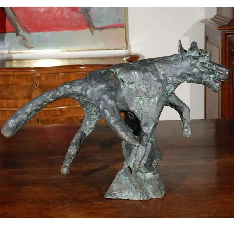 Signed, 1970's Abstract Figurative Bronze Sculpture  For Sale 1