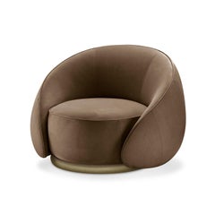 Abbracci Brown Armchair