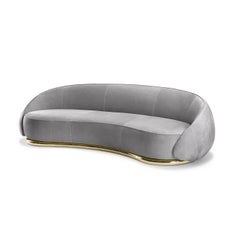 Abbracci Graues 3-Sitzer-Sofa