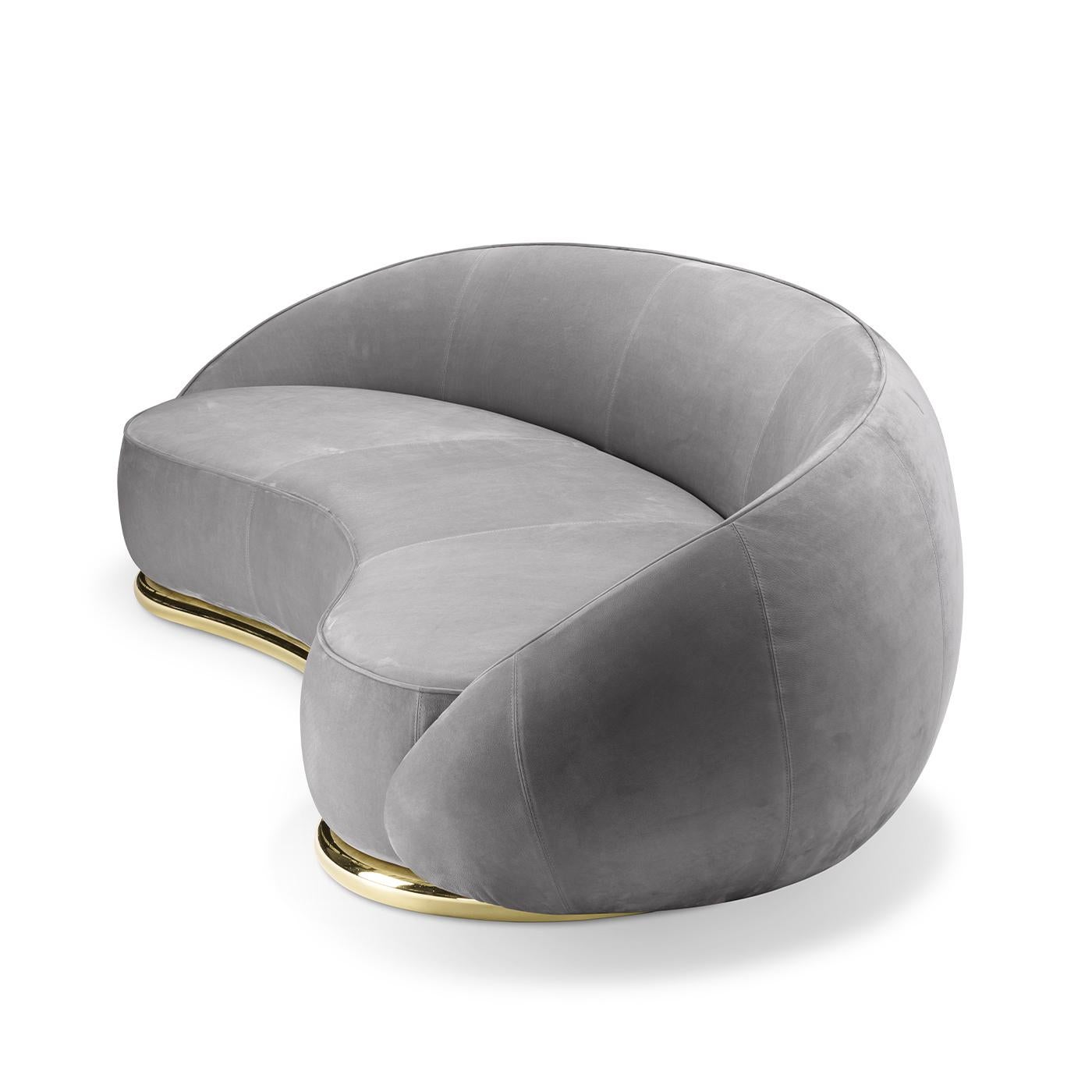Abbracci Gray 3-Seater Sofa Moderno en venta