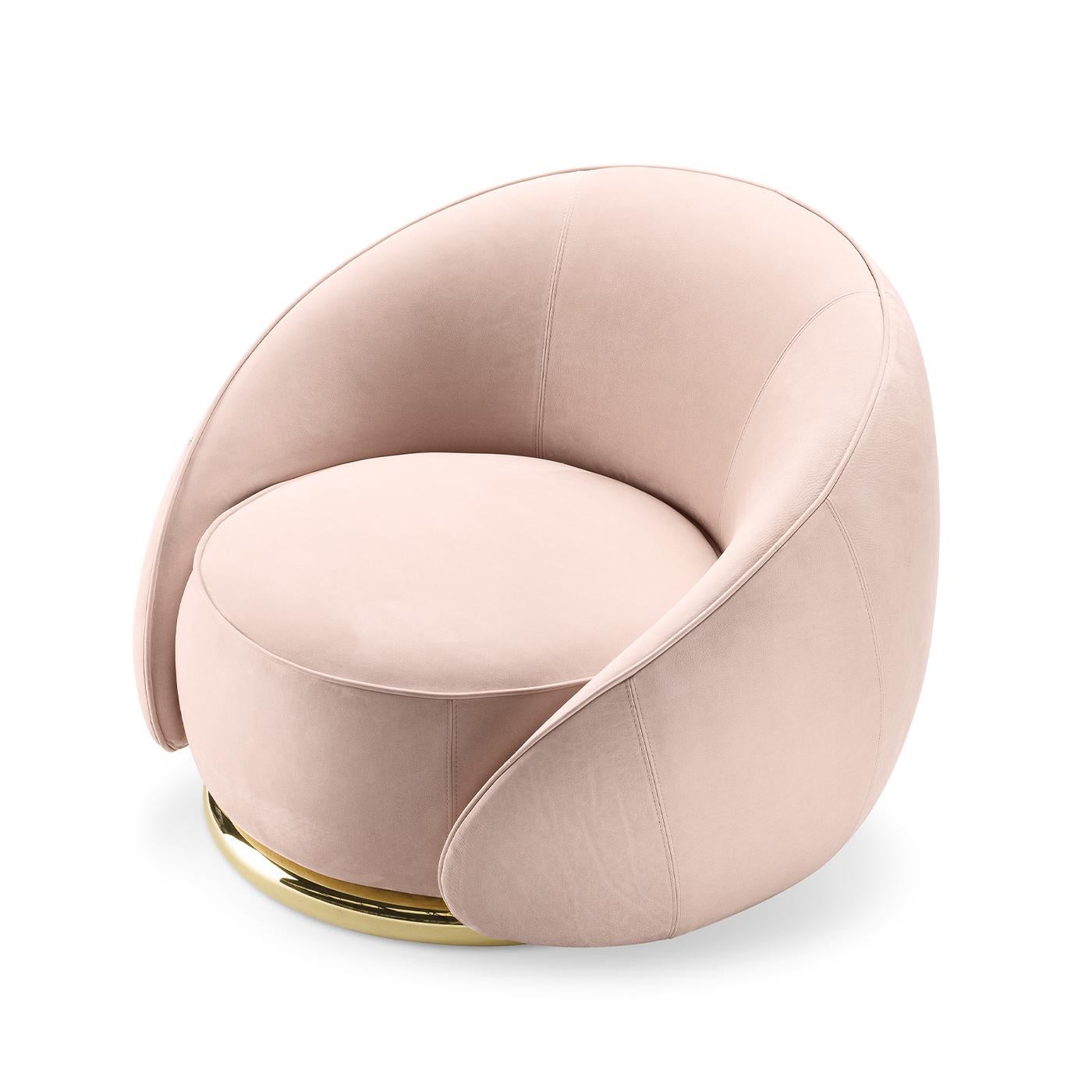 Moderne Fauteuil Abbracci rose en vente