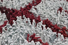 1973 roe v wade plastik armee männer sprühfarbe pop art zeitgenössische kunst rot orange