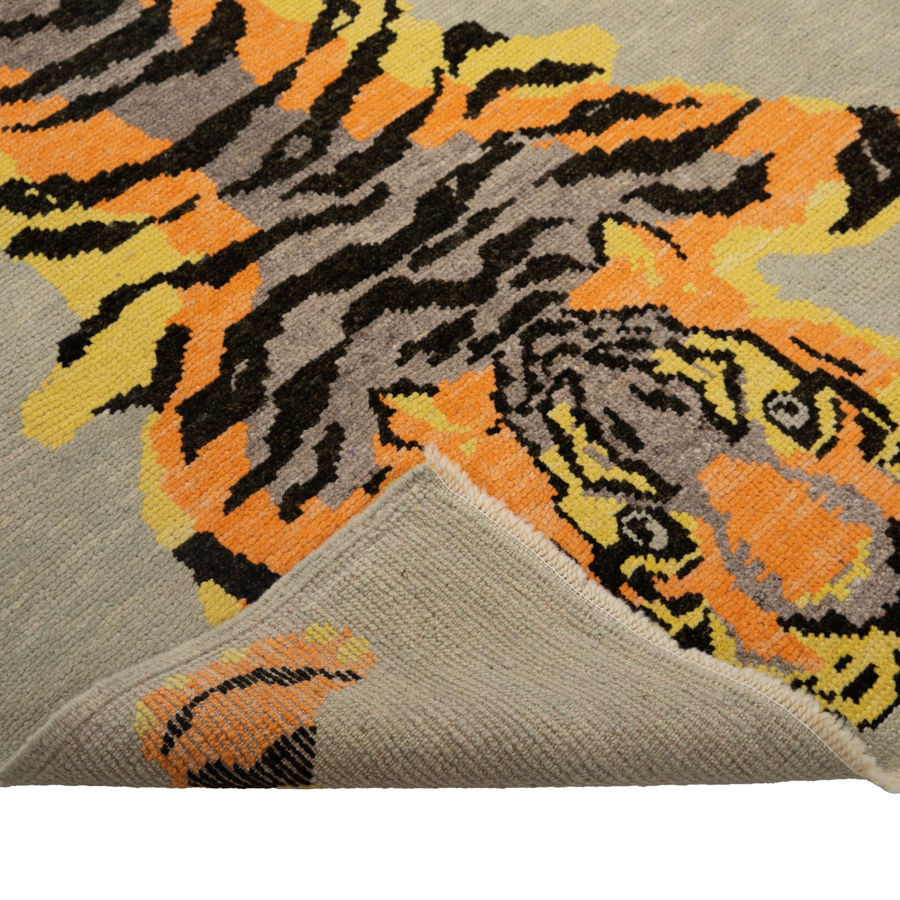 Abc Teppich Beige Tiger Moderner türkischer Wollteppich - 4'2