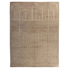 abc carpet Beige Zameen Modern Wool Rug - 10'4" x 14'2"