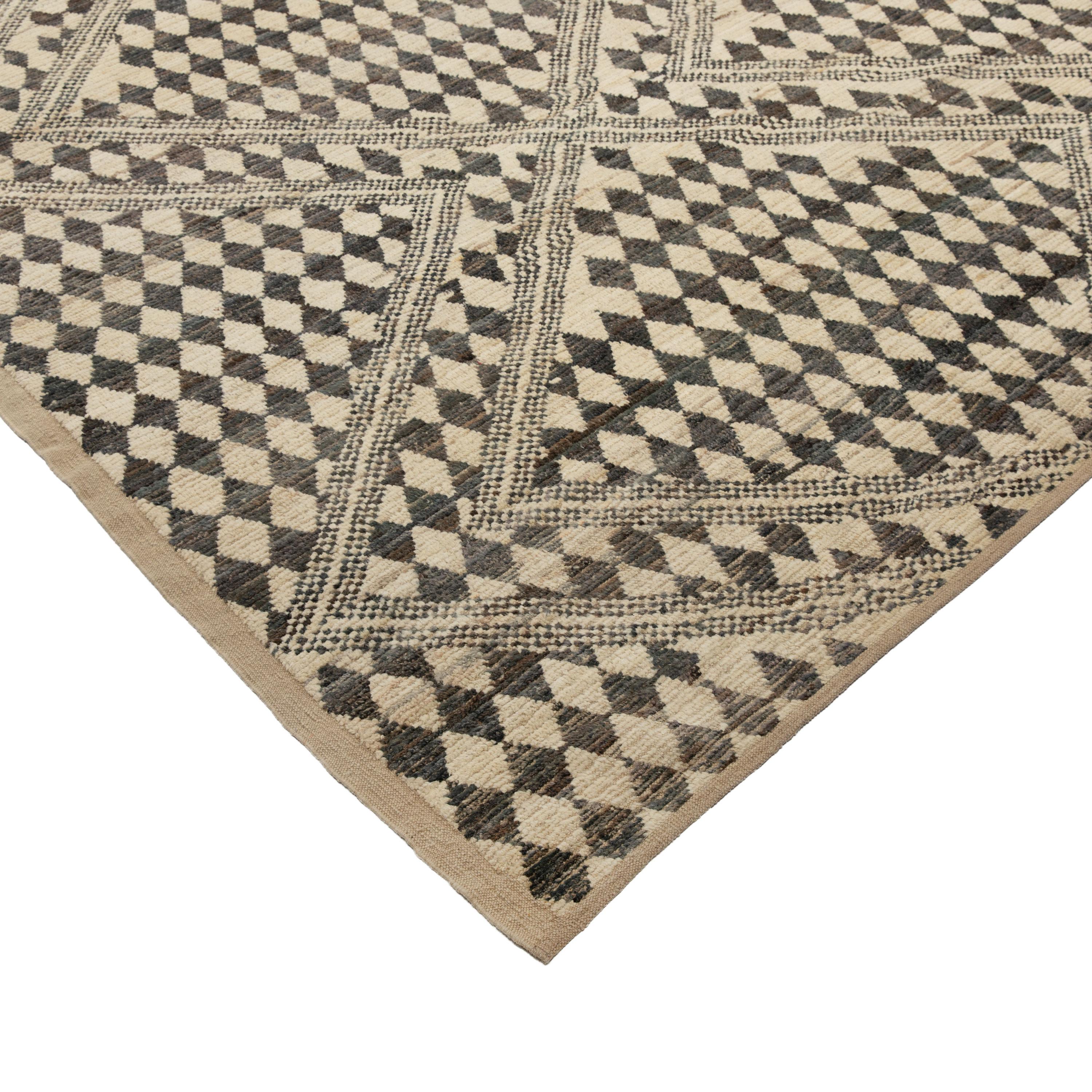 abc Teppich Schwarzer Zameen Transitional Wollteppich - 13'10