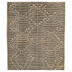 abc carpet Tapis de laine transitionnel Zameen noir - 13'10" x 16'3"