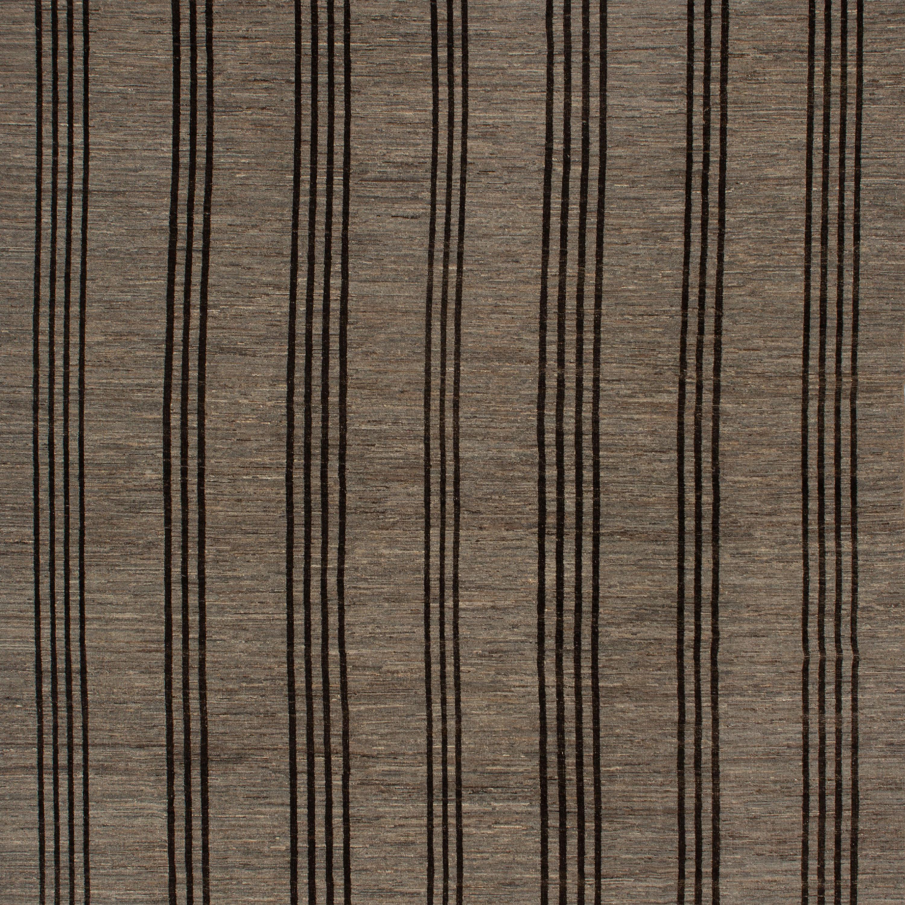 Hand-Knotted abc carpet Brown Zameen Modern Wool Rug - 10'6