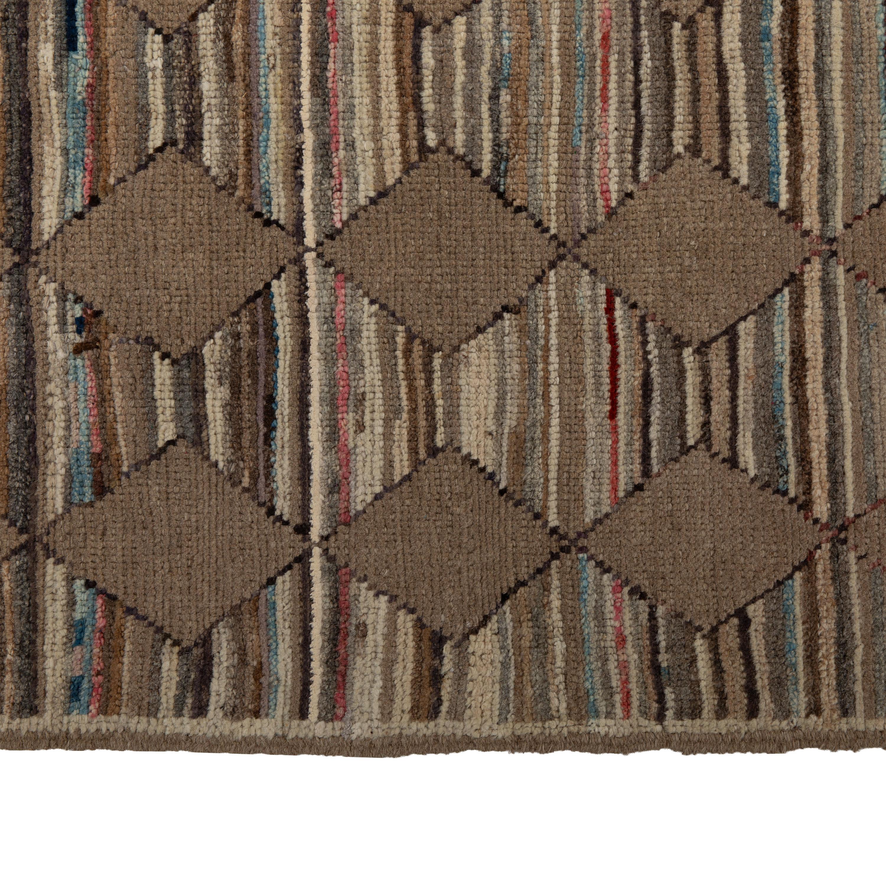 abc Teppich Brown Zameen Transitional Wollteppich - 5'10