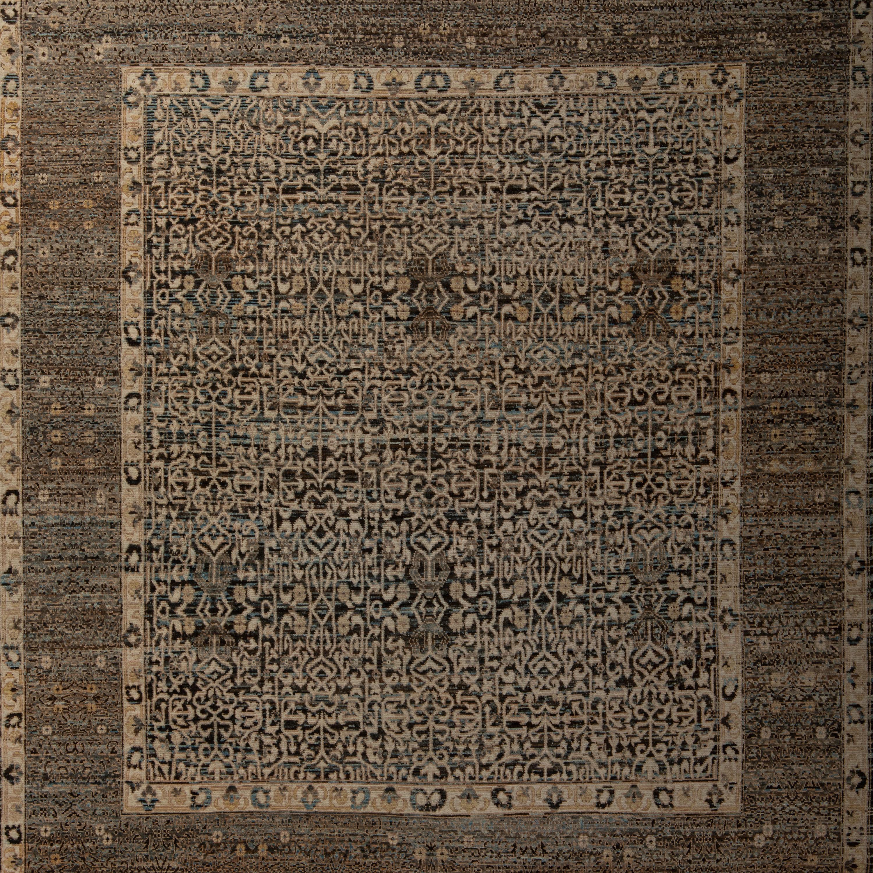 Mid-Century Modern abc carpet Brown Zameen Transitional Wool Rug - 8'7