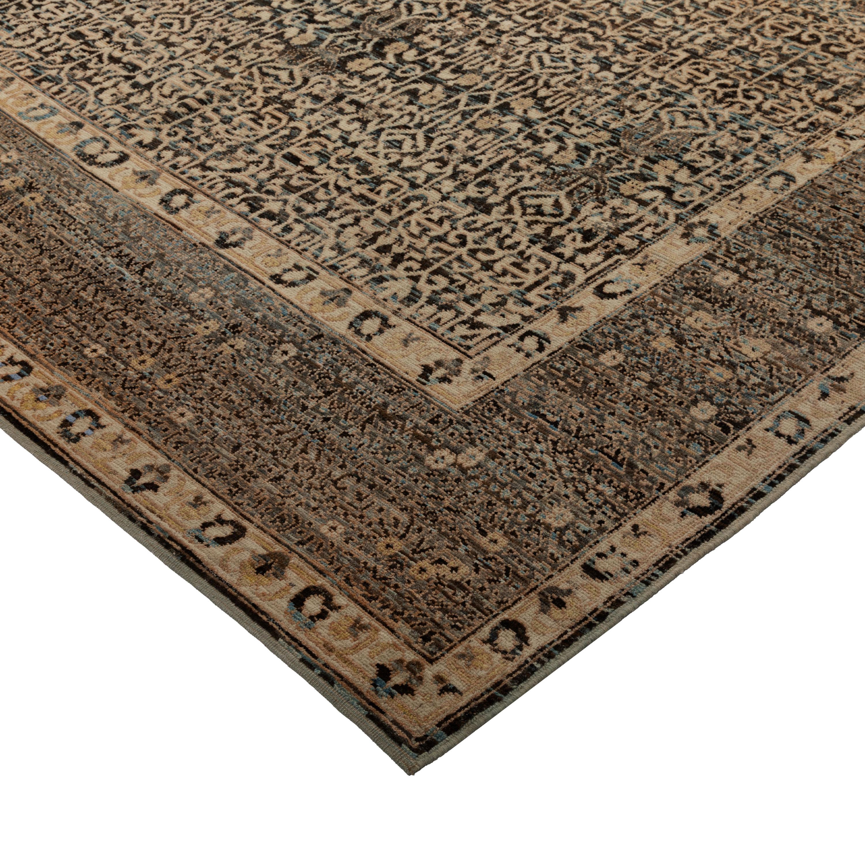 Contemporary abc carpet Brown Zameen Transitional Wool Rug - 8'7
