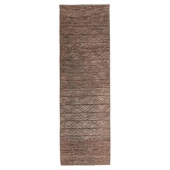 abc carpet Brown Tapis de laine transitionnel Zameen - 3' x 9'10"