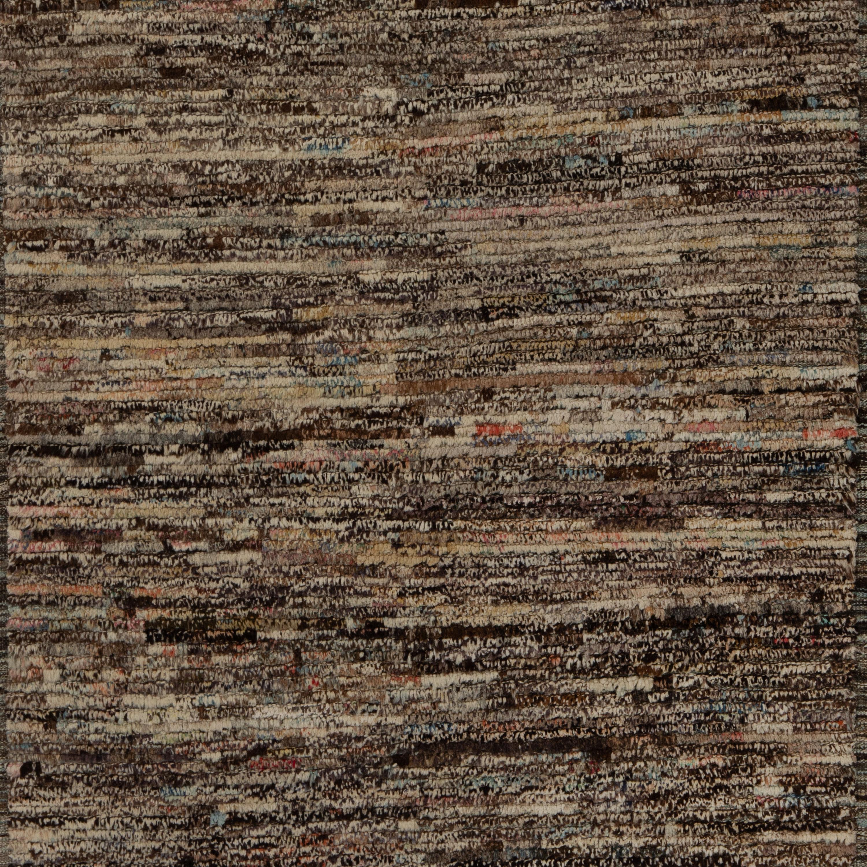 abc carpet Brown Zameen Transitional Wool Runner - 3'10