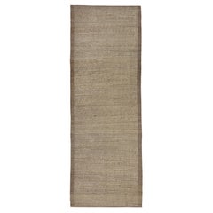 abc carpet Brown Zameen Transitional Wool Runner - 3'5" x 9'8"