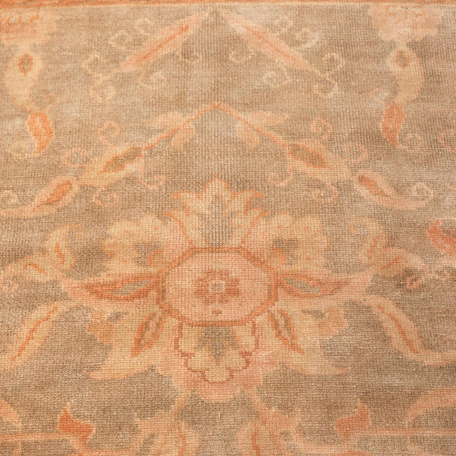 Early 20th Century abc carpet Gold Turkish Oushak Rug - 11'0