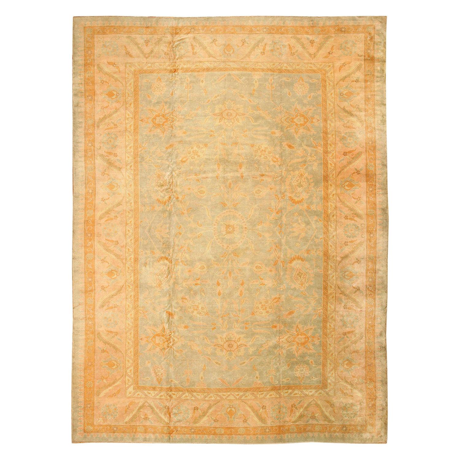 abc carpet Gold Turkish Oushak Rug - 11'0" x 15'3" For Sale