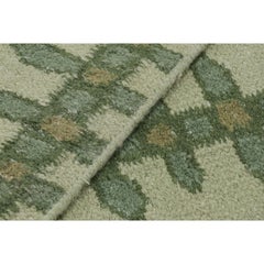 abc carpet Green Swedish Inspired Flatweave Wool Rug - 10'1" x 14'