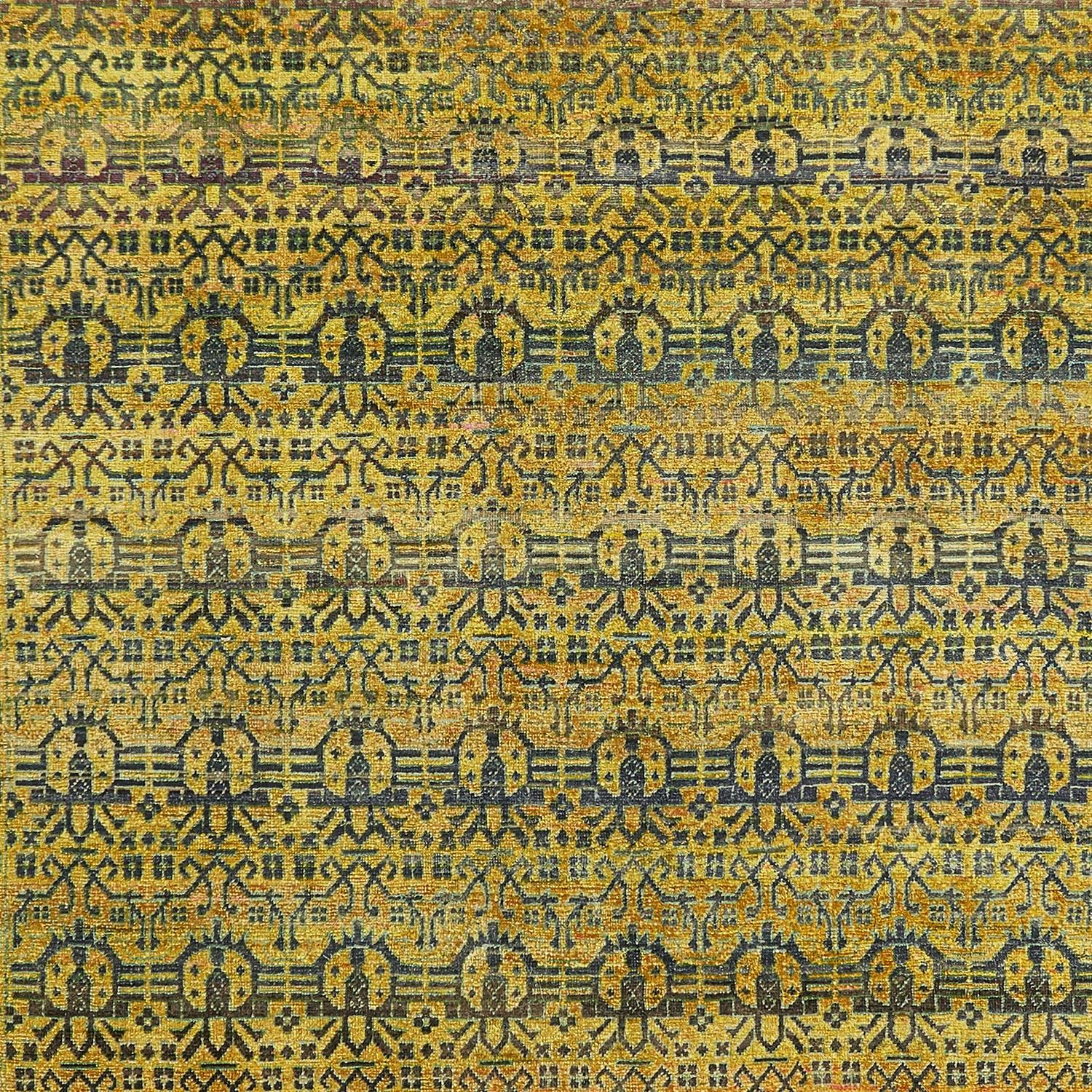 Indiano Tappeto abc Greene & Greene Alchemy Transitional in misto lana e seta - 9'1