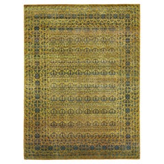 alfombra abc Alquimia Verde Alfombra Transicional Mezcla de Lana y Seda - 9'1" x 12'2