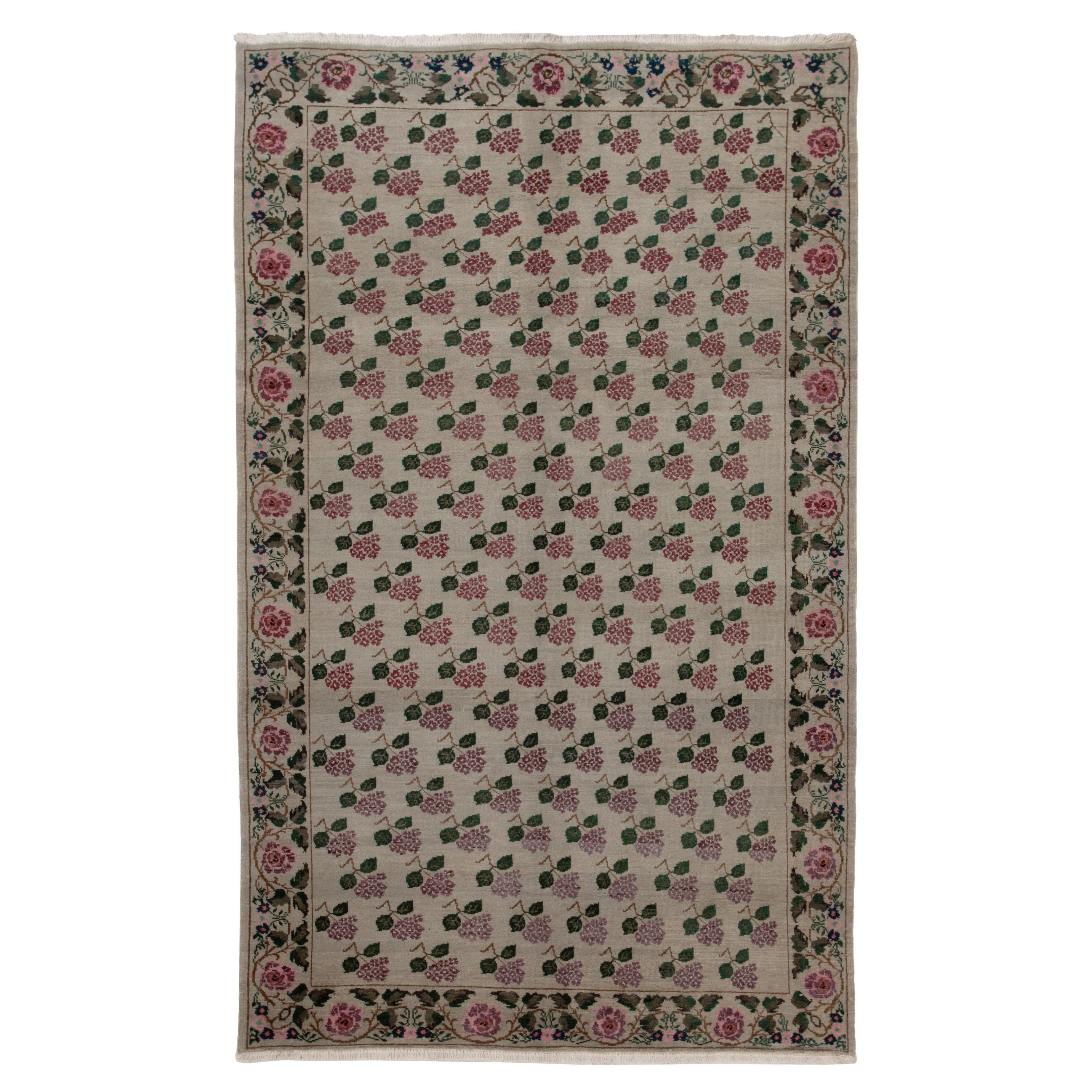 abc carpet Grey Turkish Wool Rug - 6'5" x 11'2"