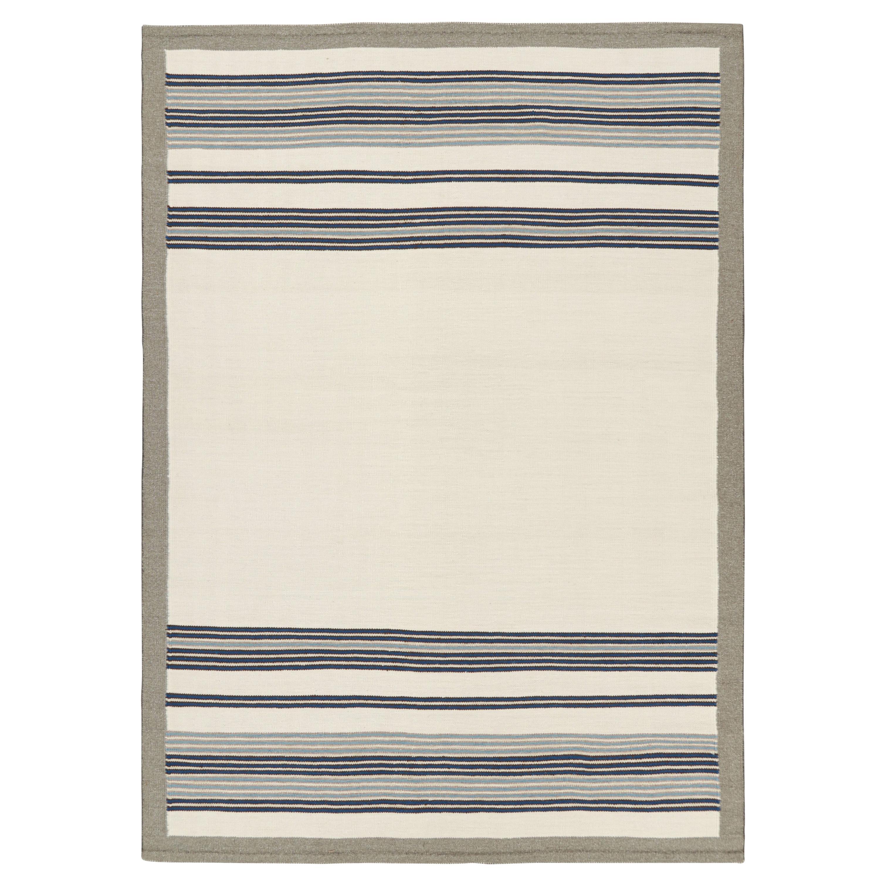abc carpet Ivory Swedish Inspired Flatweave Wool Rug - 9'10" x 13'10"