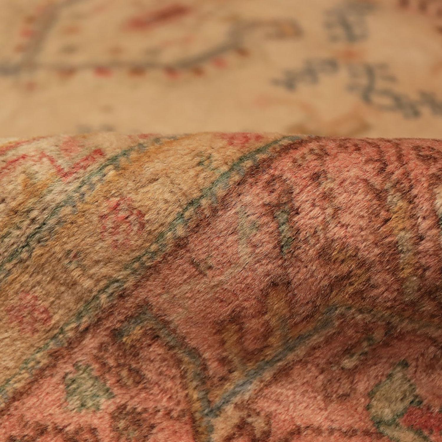 Noué à la main Tapis turc Sivas vintage ivoire - 11'9