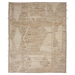 abc carpet Light Brown Zameen Transitional Wool Rug - 13'9" x 16'6"