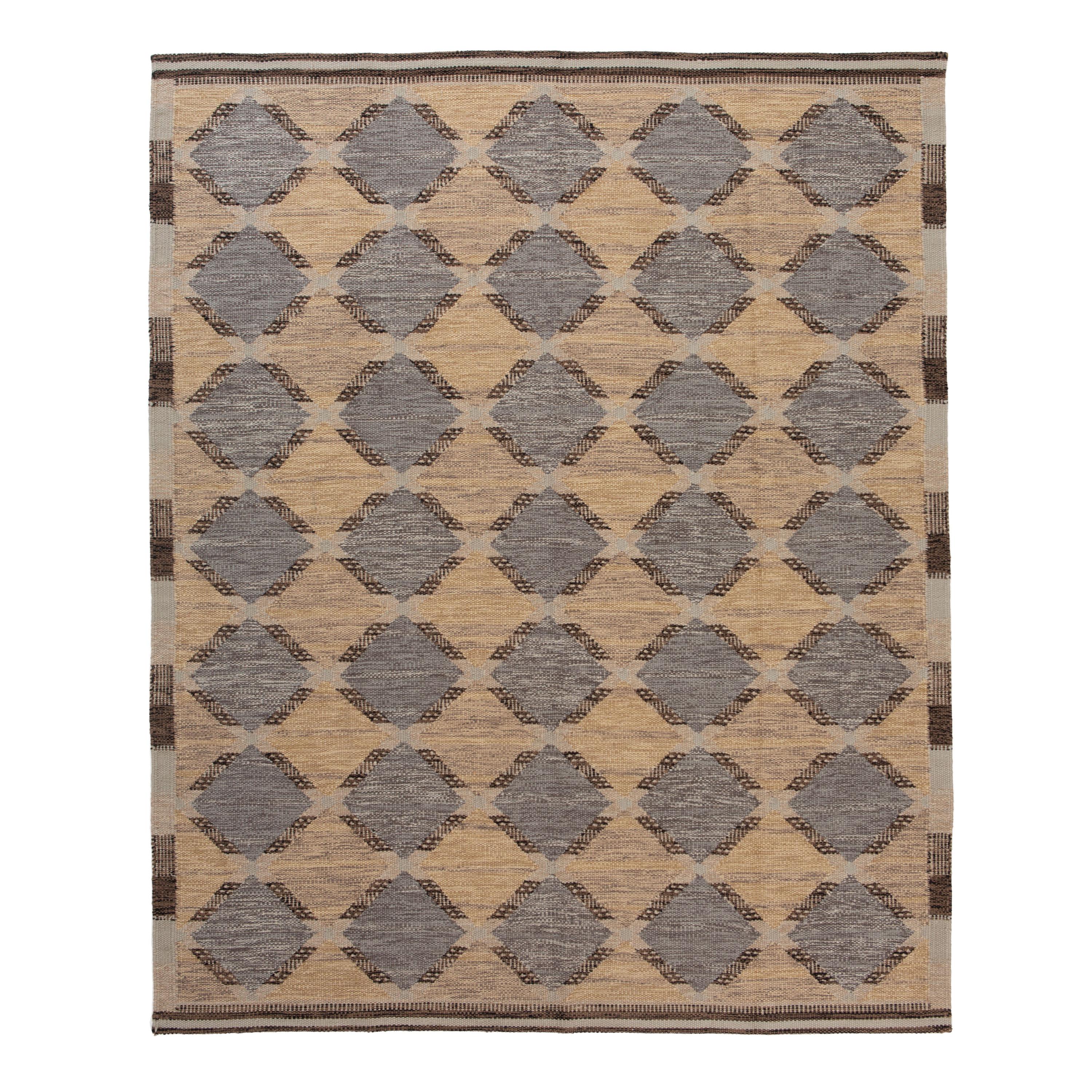 abc carpet Multicolored Flatweave Wool Cotton Silk Rug - 7'9" x 9'8"