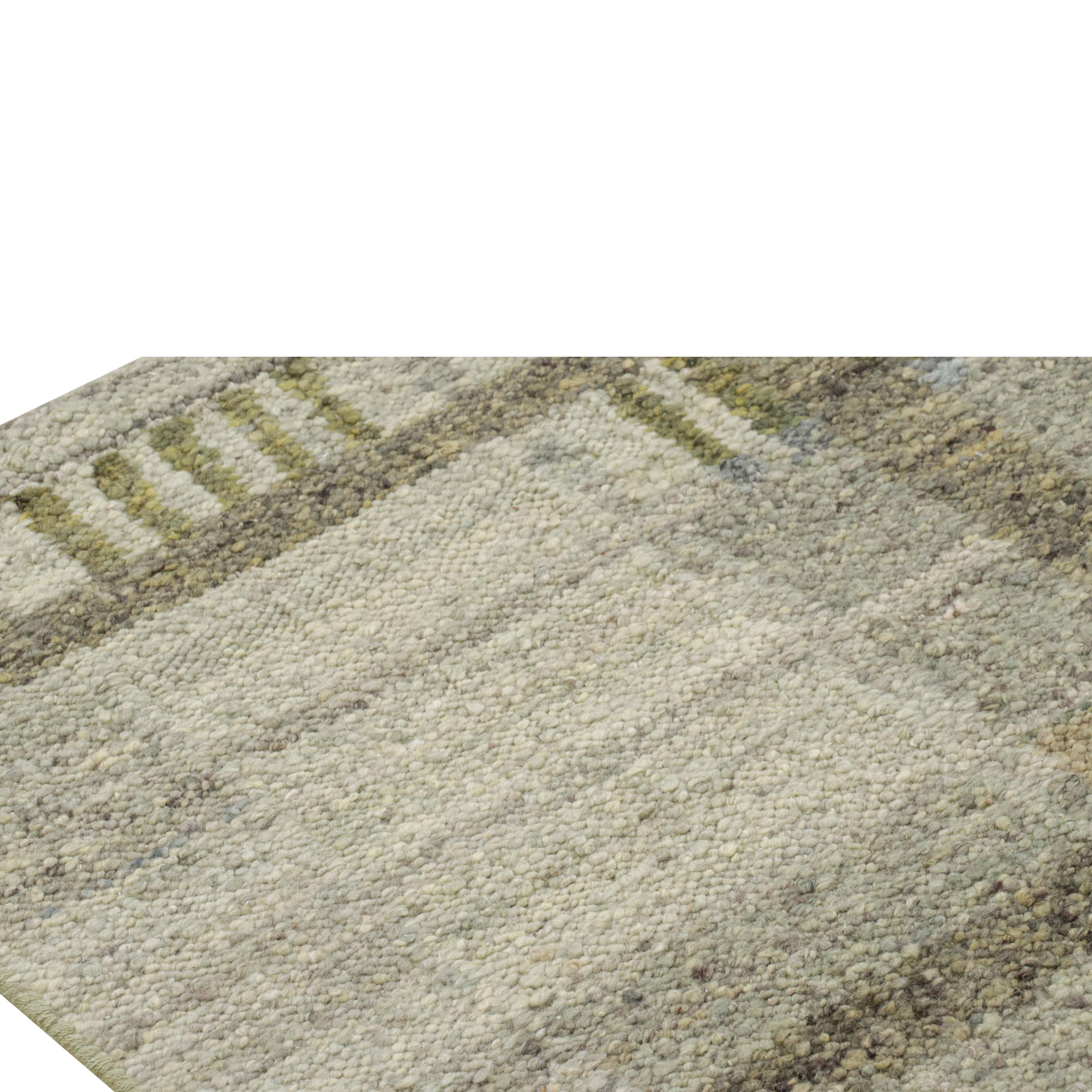 Scandinavian Modern abc carpet Multicolored Swedish Inspired Flatweave Wool Rug - 7'9