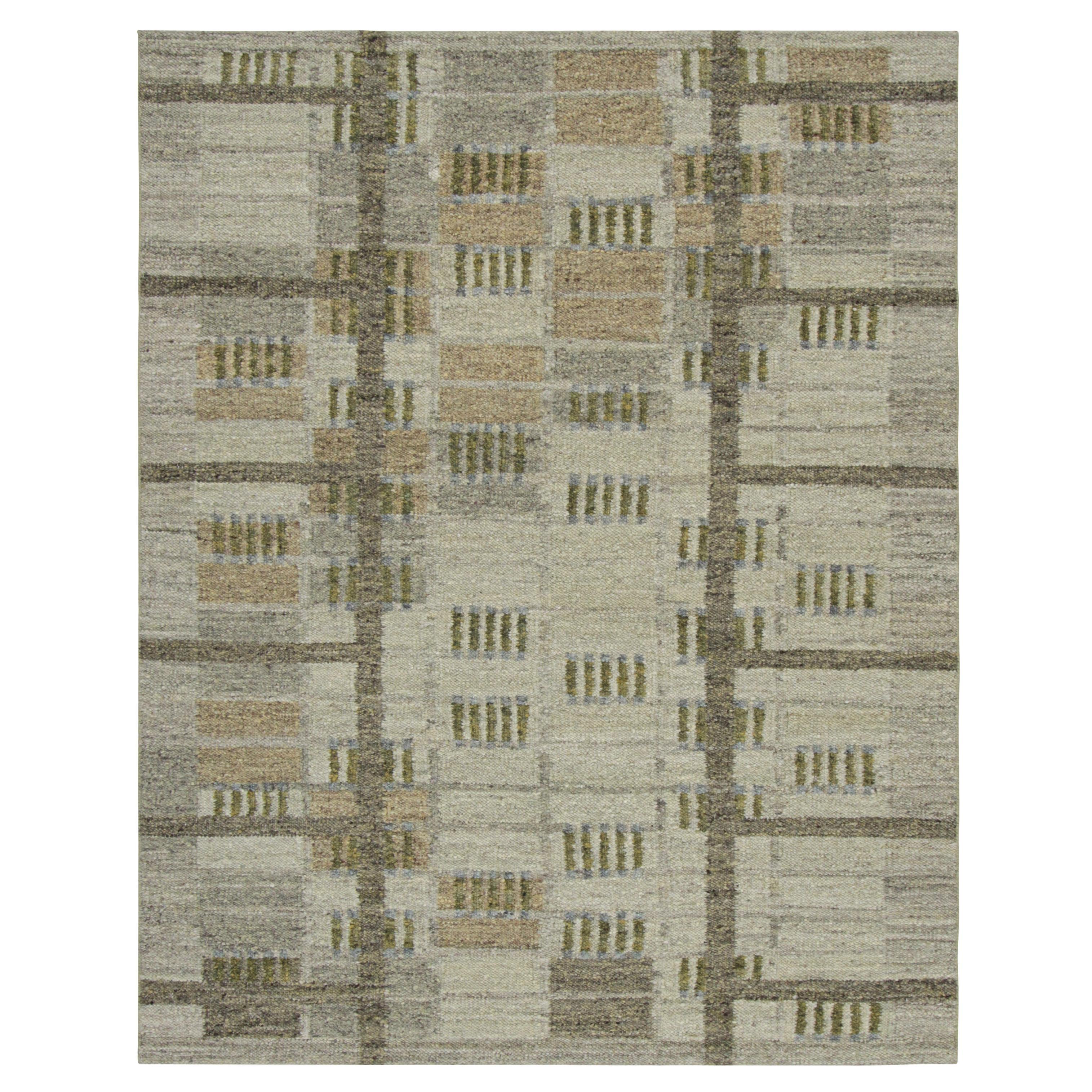 abc carpet Multicolored Swedish Inspired Flatweave Wool Rug - 7'9" x 10'1"