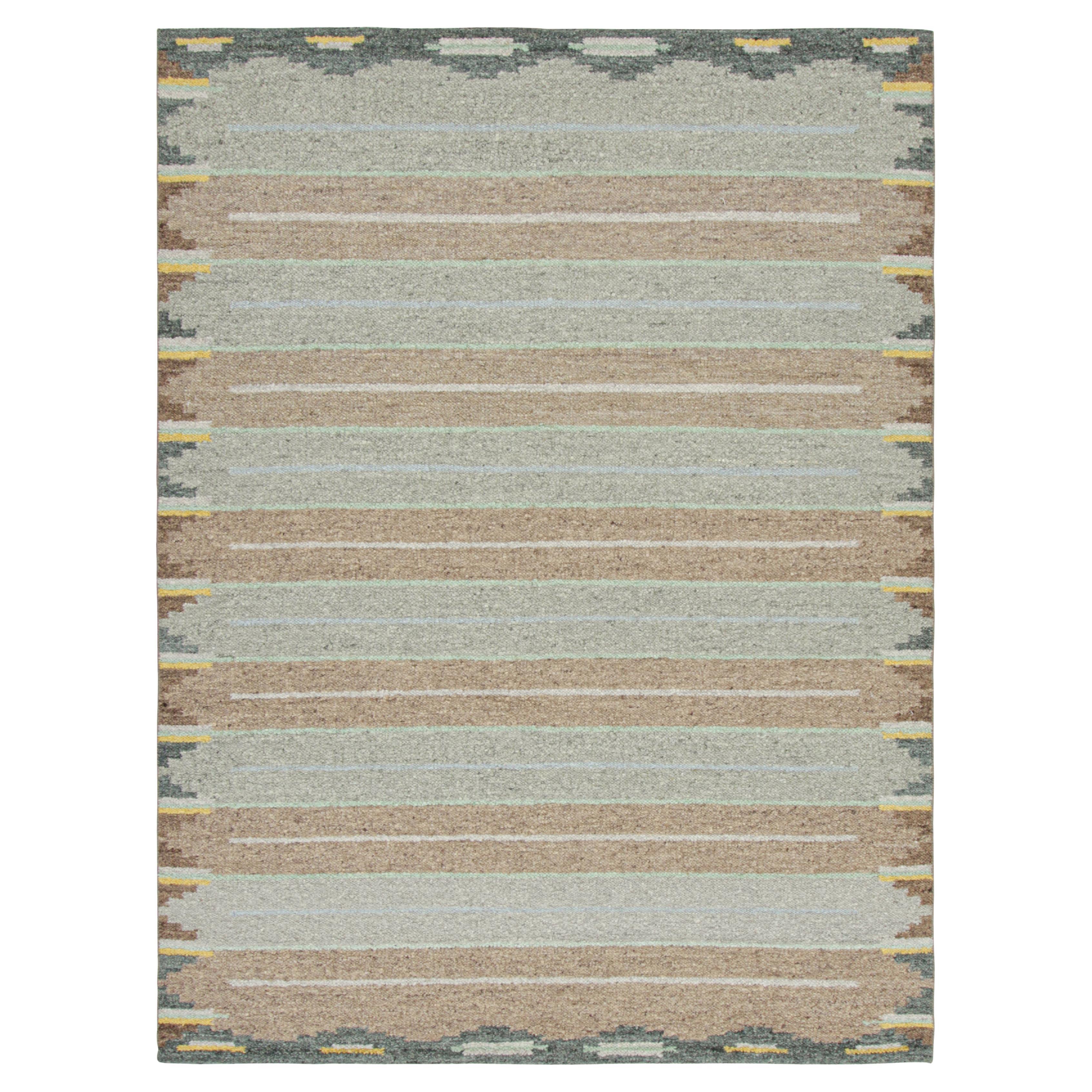 abc carpet Multicolored Swedish Inspired Flatweave Wool Rug - 9'2" x 12'2"