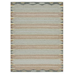 abc carpet Multicolored Swedish Inspired Flatweave Wool Rug - 9'2" x 12'2"