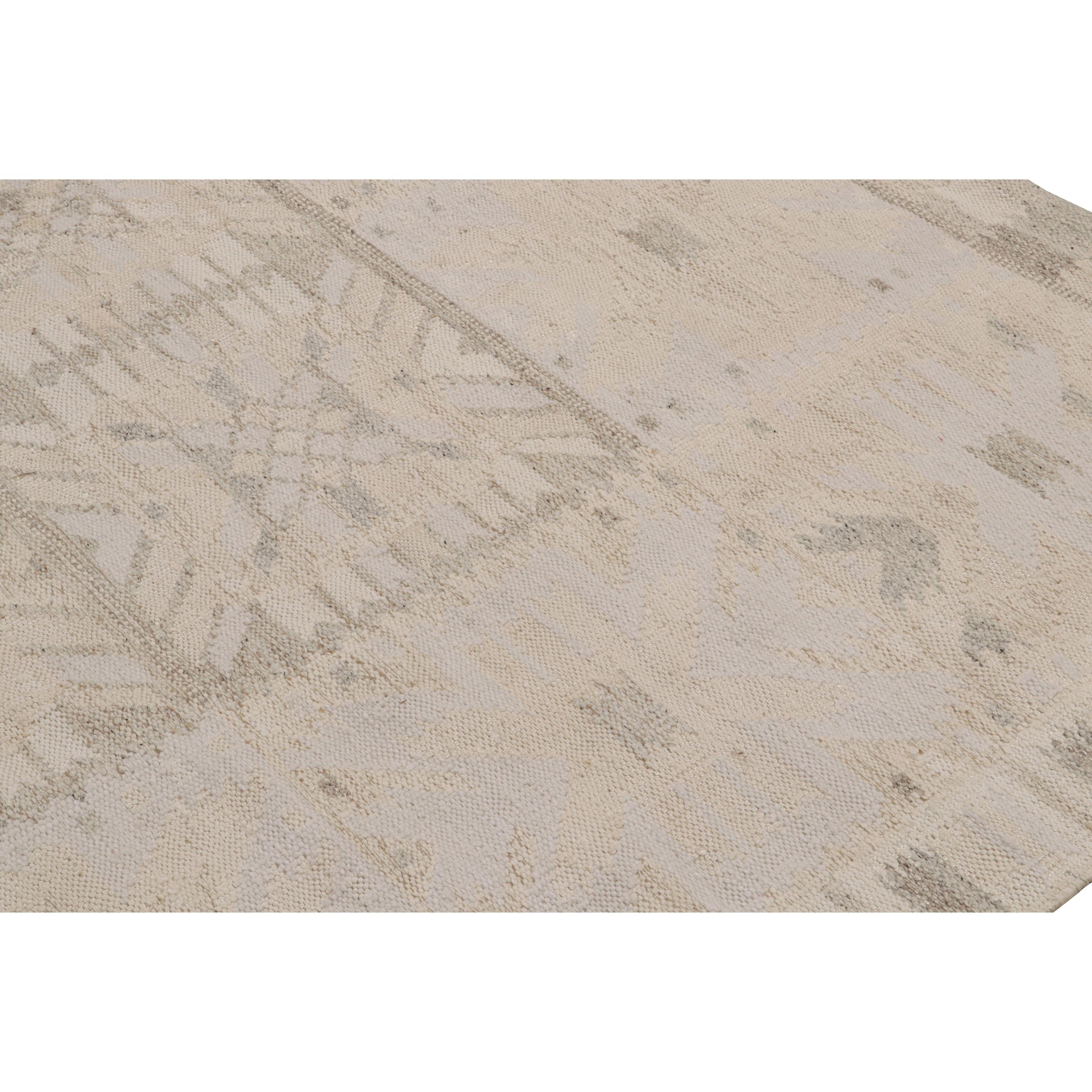 abc carpet Alfombra Natural de Lana de Tejido Plano de Inspiración Sueca - 9'11