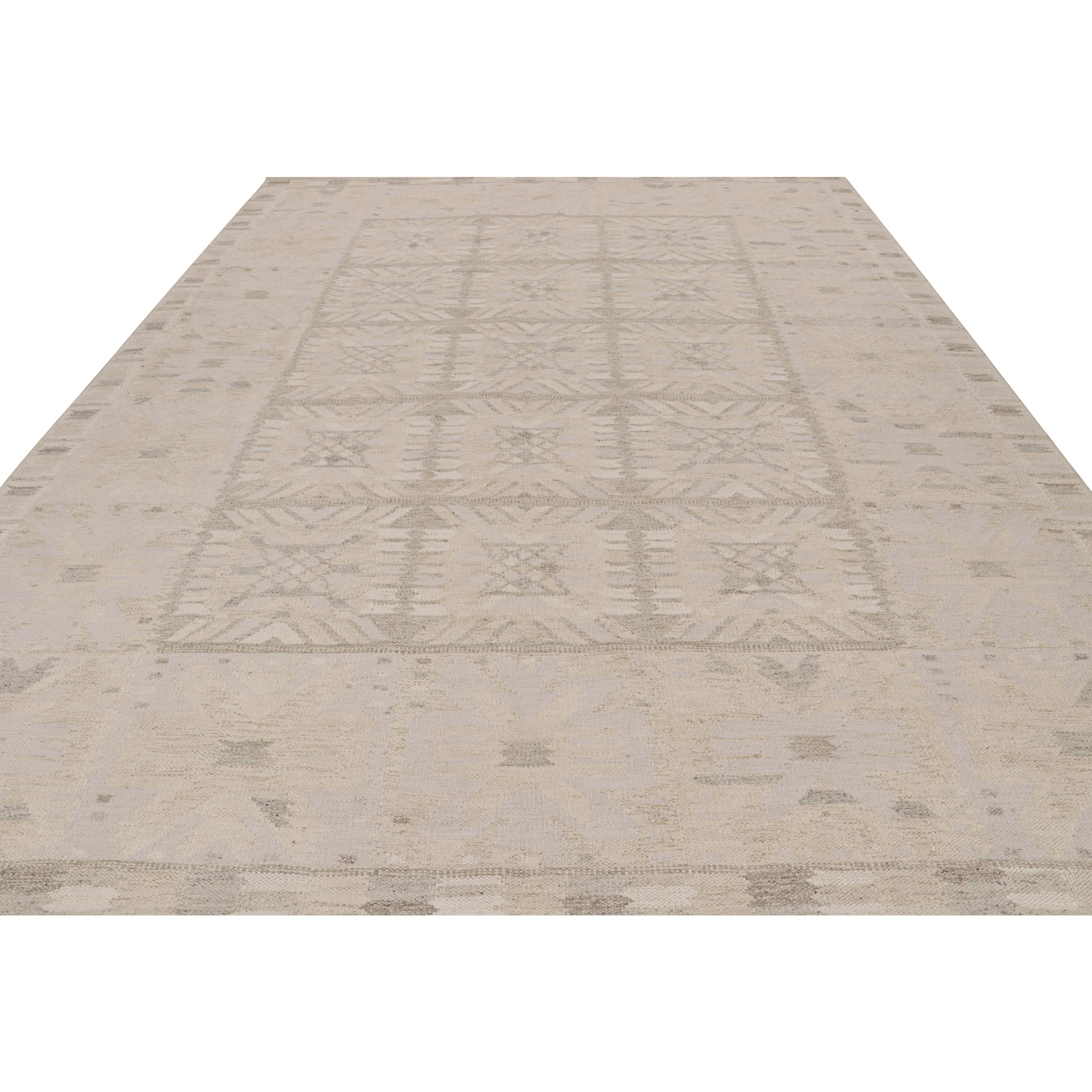 abc carpet Alfombra Natural de Lana de Tejido Plano de Inspiración Sueca - 9'11