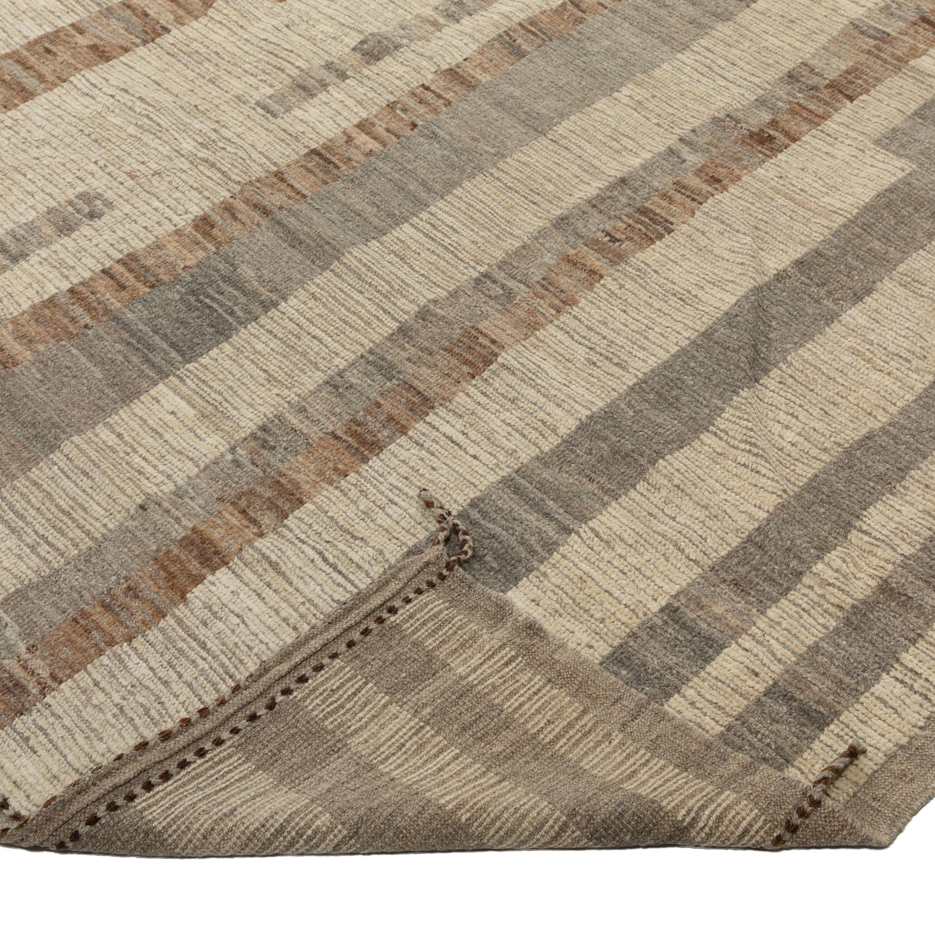 abc Teppich natürlicher Zameen Transitional Wollteppich - 12'8