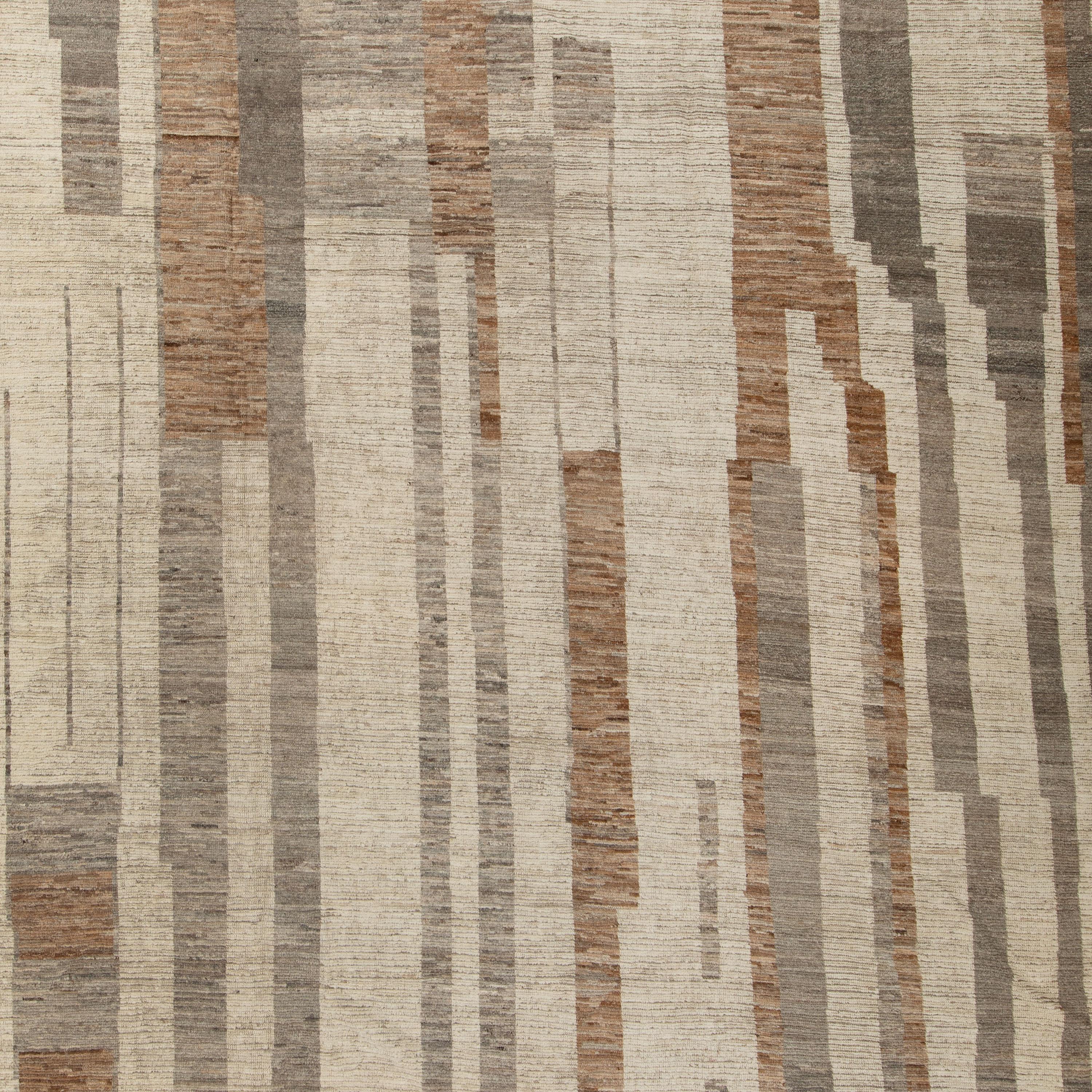 abc Teppich natürlicher Zameen Transitional Wollteppich - 12'8