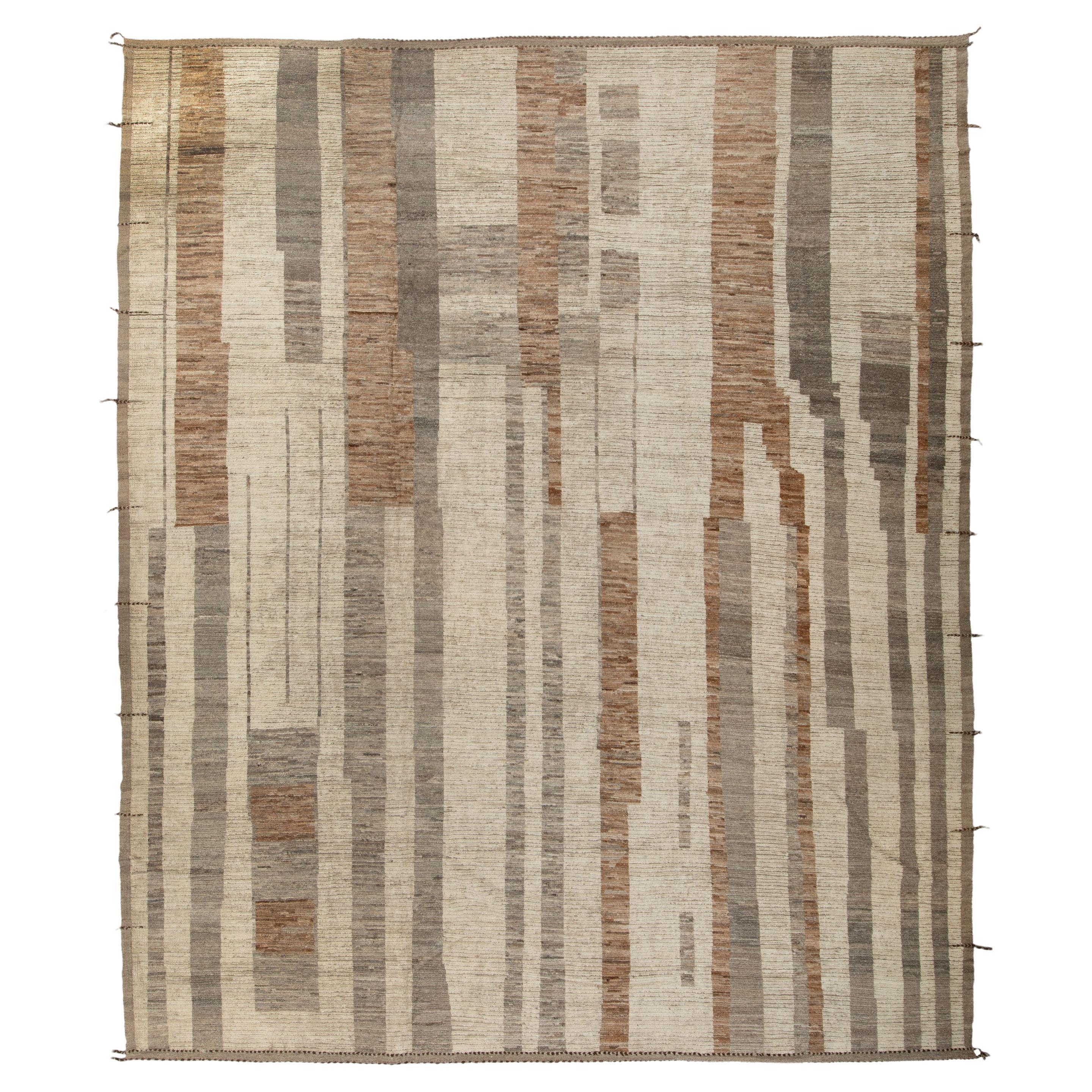 abc Teppich natürlicher Zameen Transitional Wollteppich - 12'8" x 15'