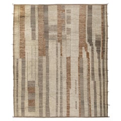 abc carpet Alfombra de lana de transición Natural Zameen - 12'8" x 15'