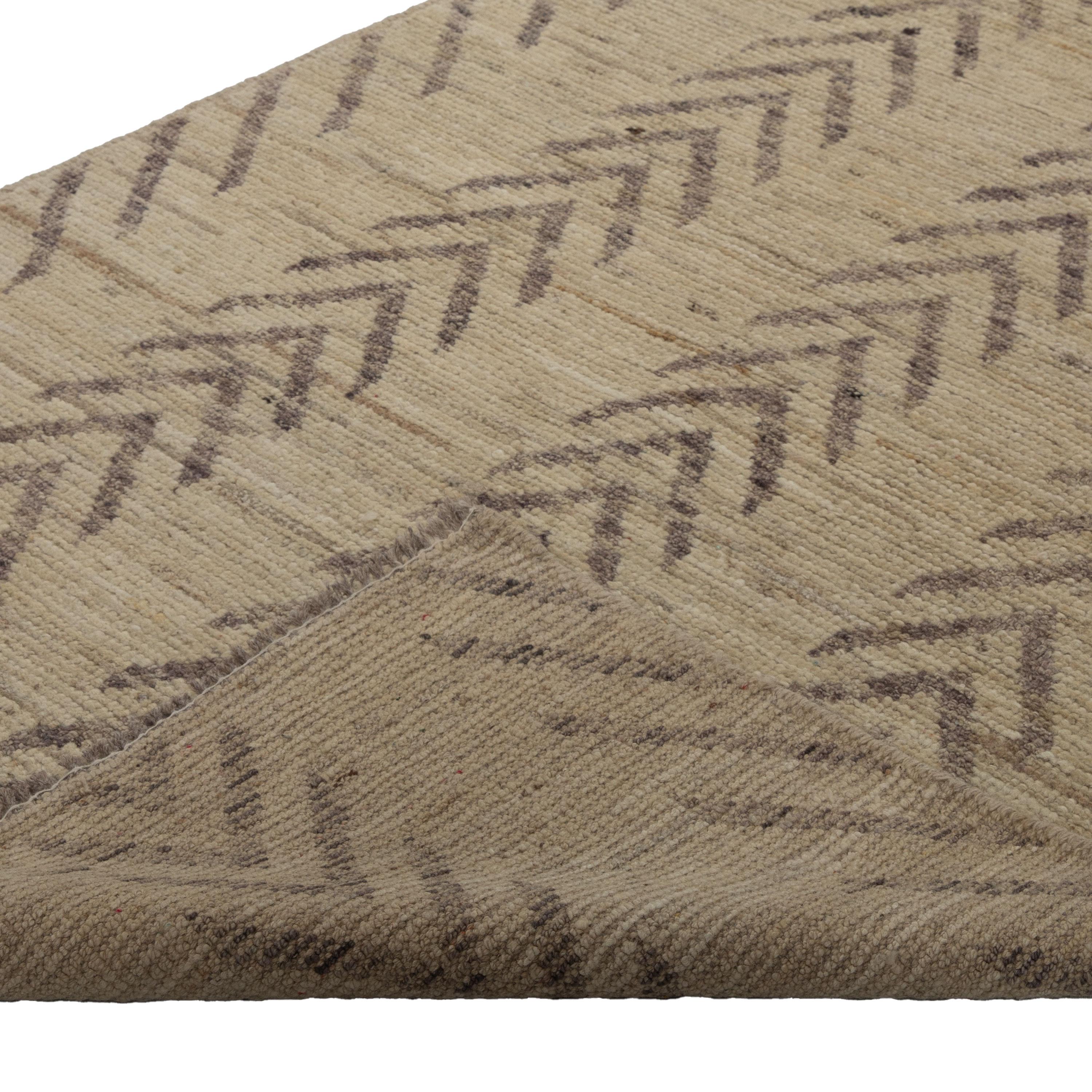 Mid-Century Modern abc carpet Natural Zameen Transitional Wool Runner - 3'2