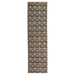 Tapis Zameen transitionnel en laine naturelle - 3'7" x 13'7"