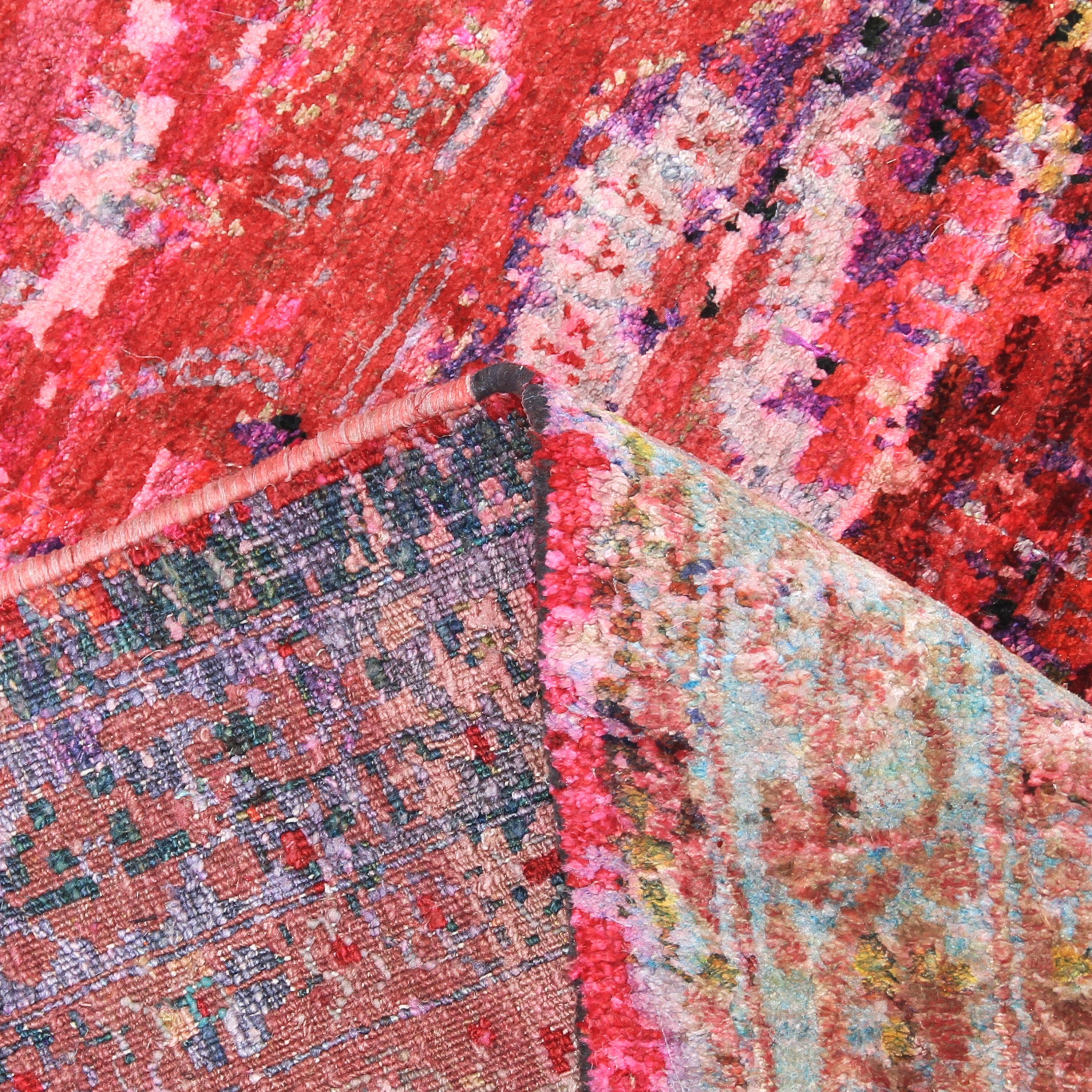 Agra abc carpet Pink Alchemy Silk Rug - 8'10