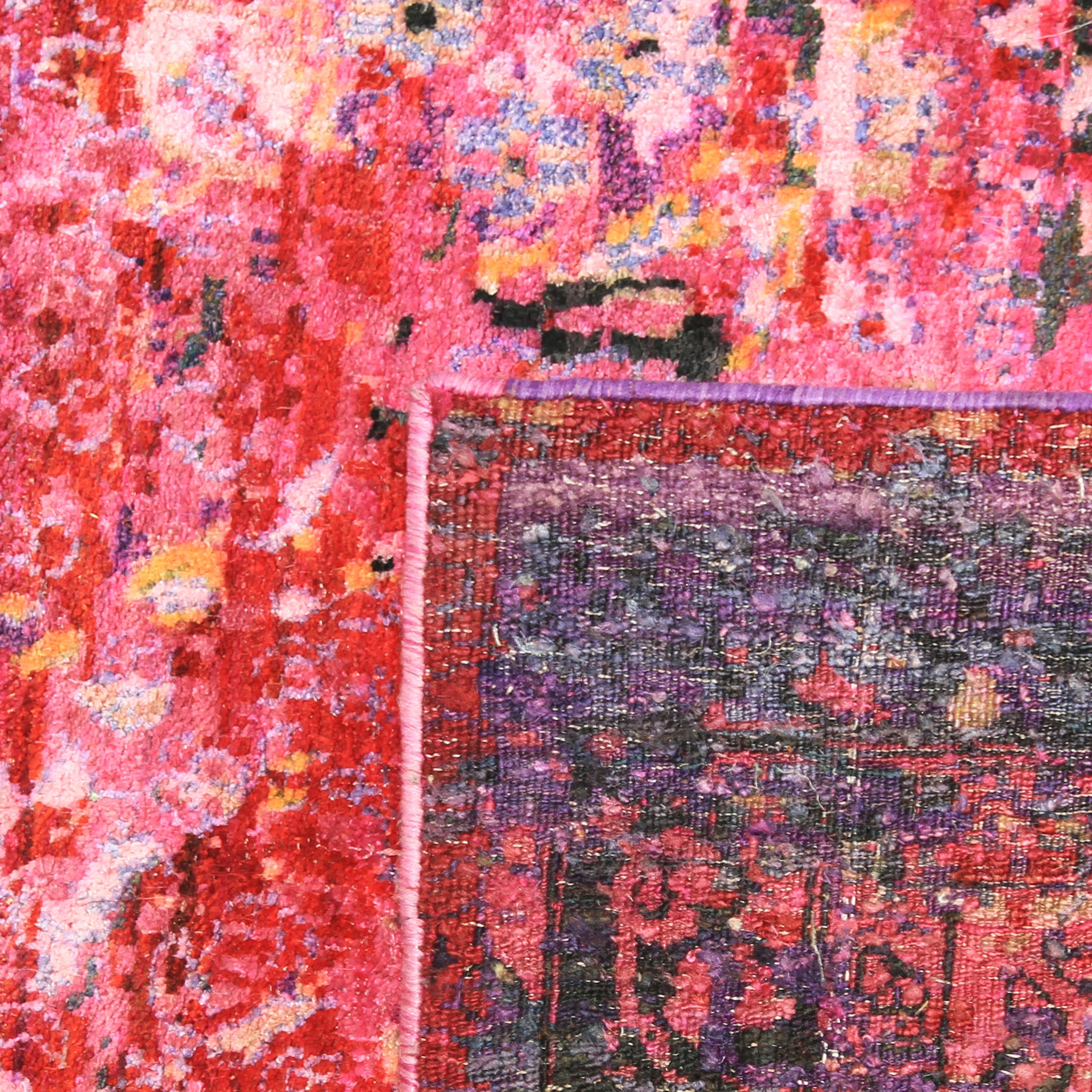 This Pink Alchemy Transitional Silk Rug - 9'11