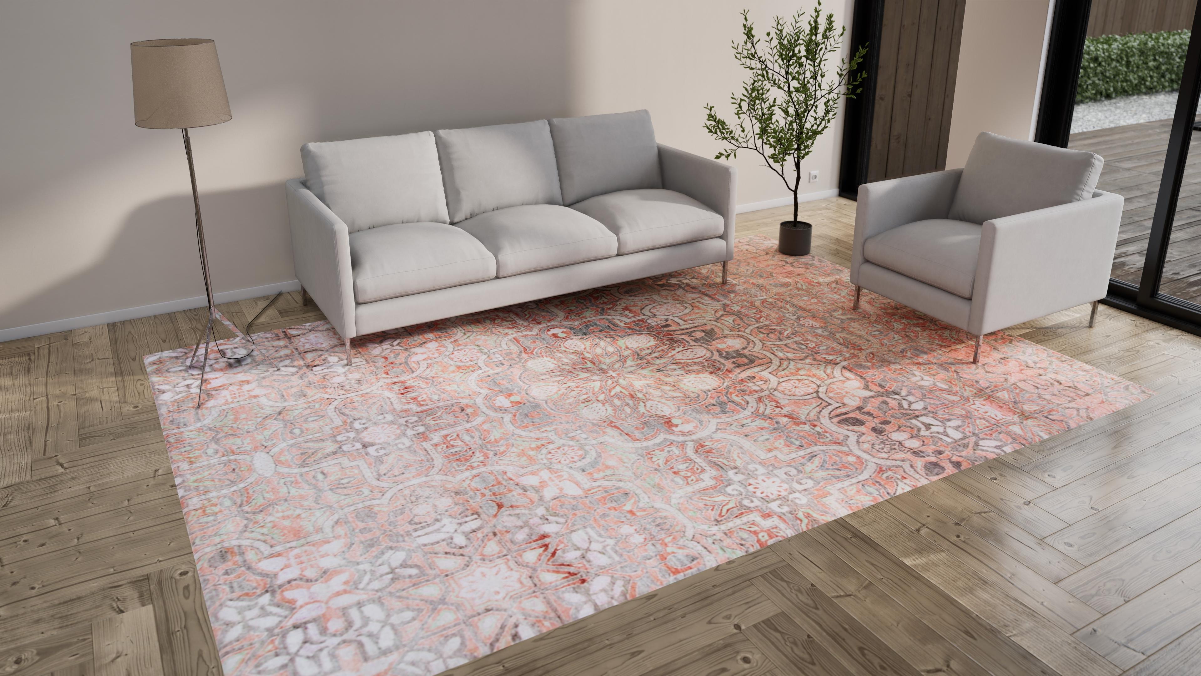 Annodato a mano Tappeto abc Pink Alchemy Transitional Silk - 8'8