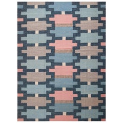 abc carpet Pink & Blue Swedish Inspired Wool Rug - 9'3" x 12'3"
