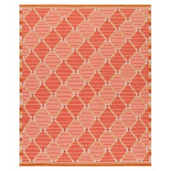 abc carpet Pink Swedish Inspired Flatweave Wool Rug - 8'3" x 10'1"